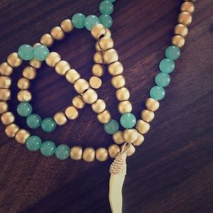 Wrapped bone necklace